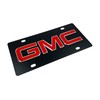 GMC placa de licencia en acero negro