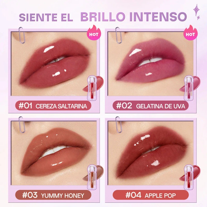 Minimeli Brillo Labios Espejo Hidratante Transparente Plump