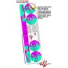 Skin Decal Wrap for Beats EP Drip Teal Pink Yellow