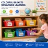 Bafeil 6 Pack Plastic Classroom Storage Baskets, Organizer Bins with