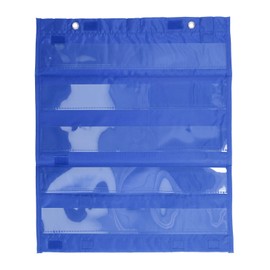 VGEBY Bright Colours 5 Rows Magnetic Clear Schedule School School Board (Blue)