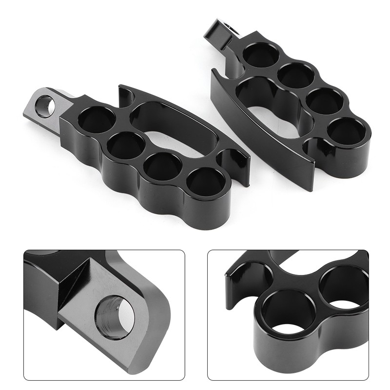 2pcs Aluminum Flying Knuckle Control Foot Peg Motorcycle Footrests Pedal