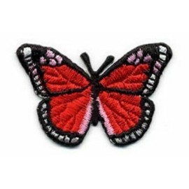 iron on patch/applique butterfly  2 x 1 1/4 inch