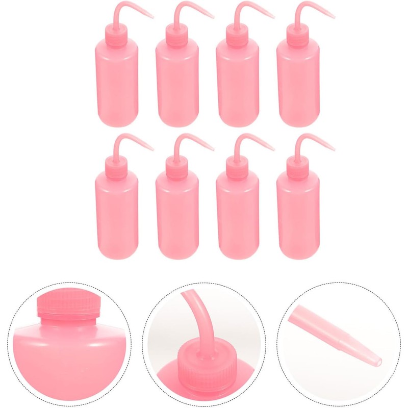 UKCOCO Botella Abs Pestañas Curva Lavado para de 250ml Boquilla
