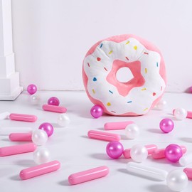 Heopeis Ball Pit Balls and Strips for Ball Pits, 500pcs Cute Plastic Star Toy Balls for Kids, Baby Toddler 1-3 Birthday, Bounce House, Play Tent, Baby Pool Water Toys, Party (Pearl Pink Purple)