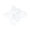 TrendsBlue Elegant Silk Feel Solid Color Satin Square Scarf, White