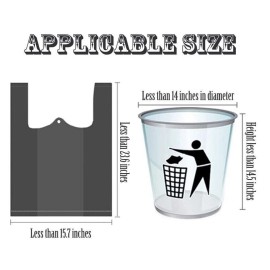 Small Trash Bags,5 Rolls 46x60 Cm 100 PCS 4 Gallon Garbage Bags, For Kitchen Bat