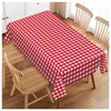 Walmsco Tablecloth Red White Plaid Decor For Dining Room Kitchen