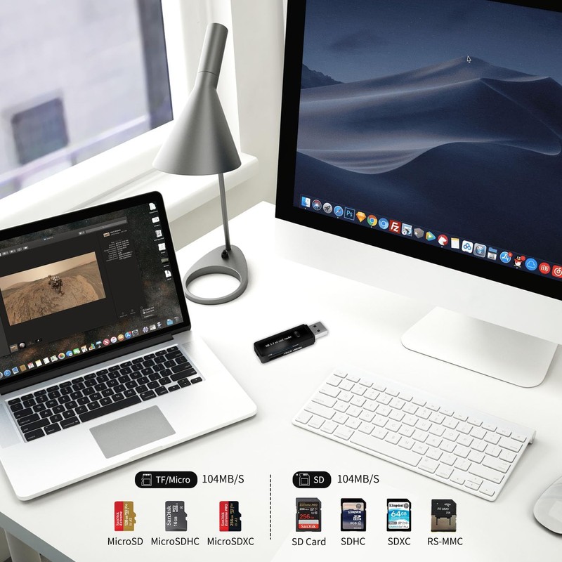 USB 3.0 SD/TF Card Reader - High-Speed Multi Memory Card