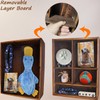 Sofunii Pet Memorial Shadow Box with Shelves for Dogs or