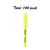 Madisi Highlighters, Chisel Tip, Fluorescent Yellow, Bulk Pack, 144-Count