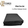 POMER Fire Pit Cover,30inch Round Fire Pit Cover for BALI