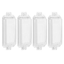 CLYMENE 4 Pack Light Switch Cover Guard, Child Proof Wall Switch Cover Protects Your Lights or Switches from Being Accidentally Turned ON or OFF by Children and Adults, Rocker Style (Clear)