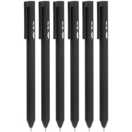 Mr. Pen- Retractable Gel Pens, 6 Pack, Black Ink, Black Barrel Gel Pens, Gel Pen Fine Point