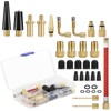Kasanni 32 Piece Bicycle Valve Adapter Set, Valve Adapter for