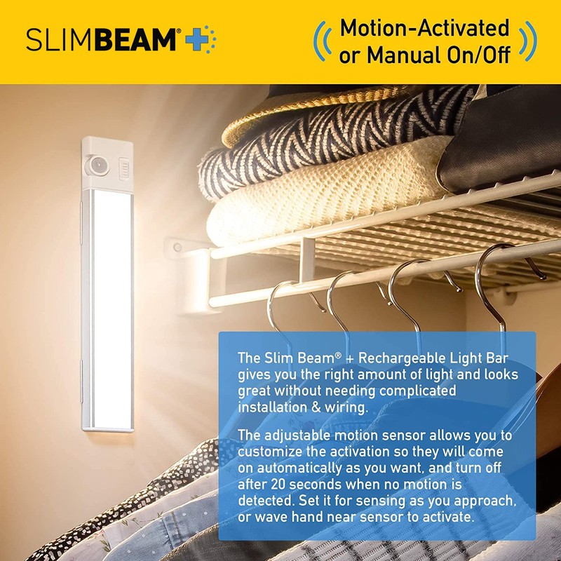Sensor Brite Slim Beam+ Magnetic Under Cabinet Light with Charging
