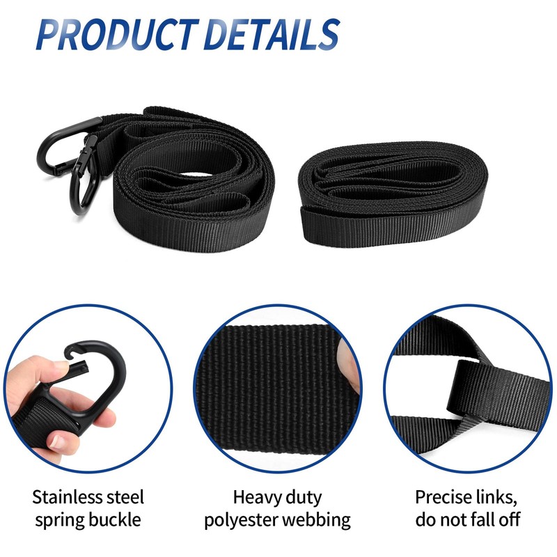 Hoypeyfiy Outdoor Snowmobile Tow Strap Emergency ATV Sleds Reinforced Nylon