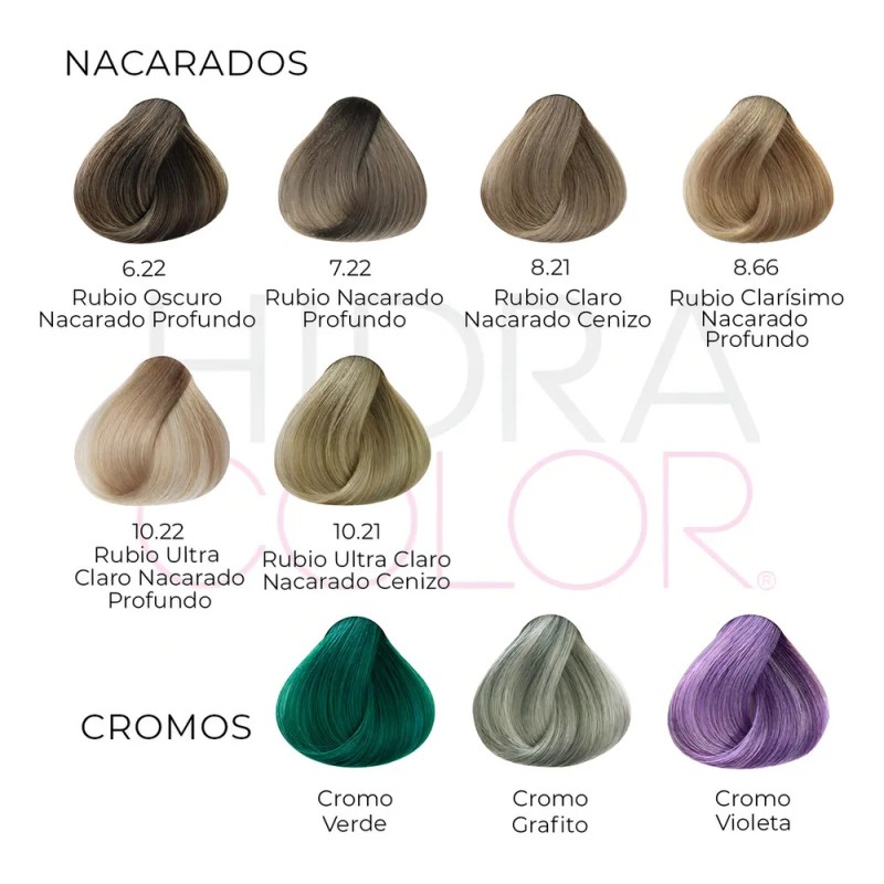 Tinte Para Cabello Hidracolor Naturales 90 Ml + Peróxido Tono