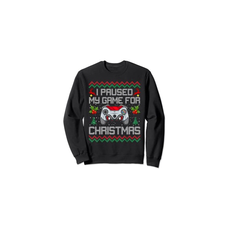 I Paused My Game For Christmas Controller Ugly Xmas Sweater