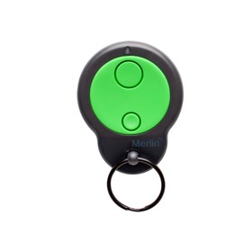 Merlin M842RS Two Button Keyring Garage Remote for Legacy Door Opener - Controls Up to 2 Doors, with 1-Year Warranty - Green & Black