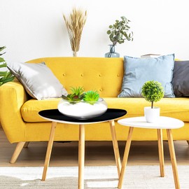 POPETPOP Glass Vase Bowl, 2pcs Wide Mouth Vase Round Terrarium Glass Fish Bowl Hydroponic Planter Floral Container for Table Centerpiece, Wedding Event, Home Decoration