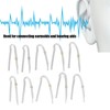 10pcs Preformed Earmold Hearing Aid Tubes Professional BTE Hearing Aid