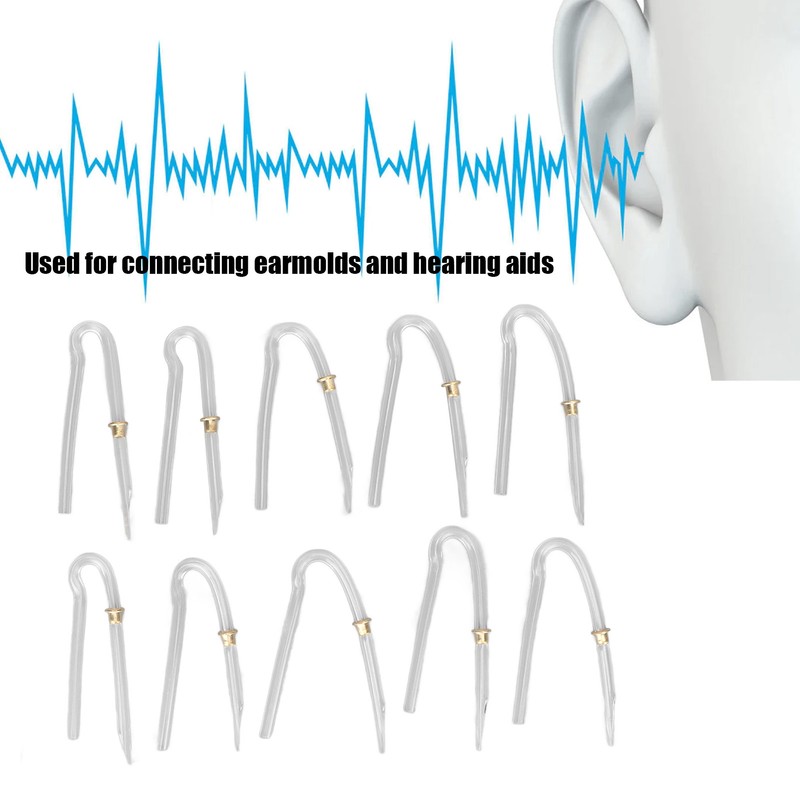 10pcs Preformed Earmold Hearing Aid Tubes Professional BTE Hearing Aid