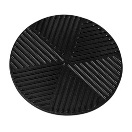 Cast Iron Grill Insert Pan - 7.5" Round Griddle Platte for BBQ, Stovetop and Oven Use
