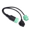 Y-Cable Adapter 9 Pin to OBD2 Interface Truck OBDII Y