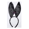 FRCOLOR Bunny Ears Headband Black Rabbit Ear Hair Hoop Bunny