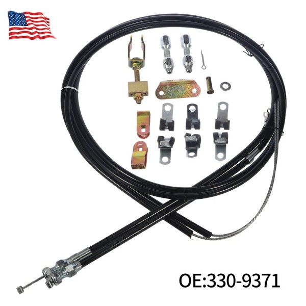 Unbranded 1Set Universal Rear Parking Brake Emergency E-Brake Cable Kit