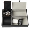 Mantello Nightstand Organizer, Small Valet Tray for Men, Black