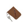 LEAS Snap Key Case Key Bell Genuine Leather, Cognac, Snap