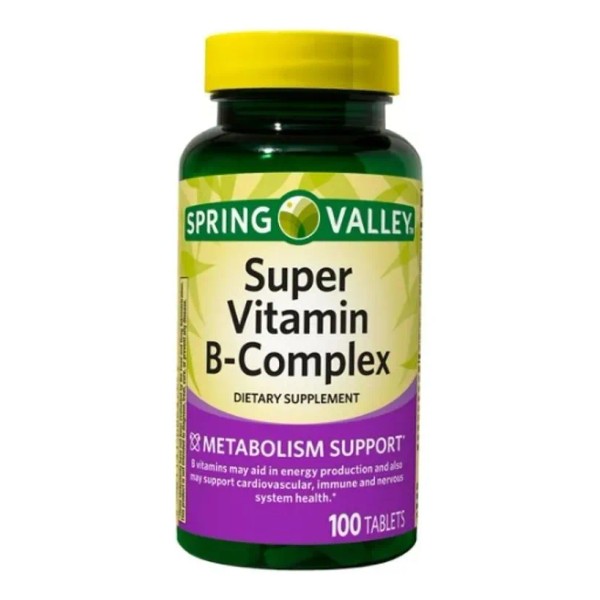 Complejo B + Vitamina B1 B2 B6 B12 Acido Folico