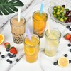ALINK Jumbo Plastic Boba Straws, 1/2" Extra Wide Disposable Smoothie