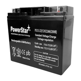 PowerStar-12V 22AH LONGEST LASTING Scooter Battery D5745 40648 UB12180 WP18-12 6FM18
