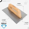 DEKOR Groover Trowel - 8.85" x 5.90" - German Stainless