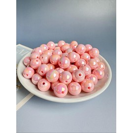 16mm Resin Bead, Loose Beads for Necklace Bracelet DIY Jewelry Silicone Accessory Kit, Jewelry Making Accessories, DIY Beading Accessories:_16mm Pink_20pcs