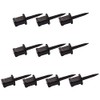 Lasenersm 10-Piece Target Nail Set - Black Plastic Archery Target