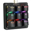 Koolertron One Handed Macro Mechanical Keyboard, RGB LED Backlit Portable