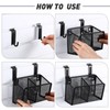 Otoolling 4 Set Slat Wall Bins Slatwall Accessories with Hook