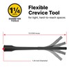 Shop-Vac 9017900 Flexible Crevice Tool, 1.25 Inch Diameter x 12