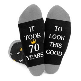 70th Birthday Gifts for Men,Dad Mens Best Friend Brother Boyfriend Grandpa Husband Father Happy 70th Birthday Gifts for Him Male Friendship from Daughter Son Wife Girlfriend,Funny Novelty Socks