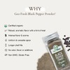Geo-Fresh Organic Black Pepper Powder – 1.94 oz Glass Jar