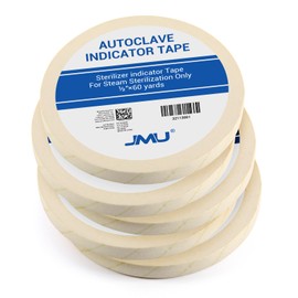 JMU Sterilizer Indicator Tape 5 Roll, 1/2"x 60 Yard, Autoclave Tape for Steam Sterilization