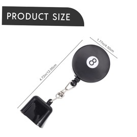 Mipcase Rubber Pool Cue Chalk Holder Retractable Billiard Chalk Tip for Snooker and Pool and Practical Accessory to Keep Your Clean and Secure Black