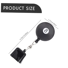 Mipcase Rubber Pool Cue Chalk Holder Retractable Billiard Chalk Tip for Snooker and Pool and Practical Accessory to Keep Your Clean and Secure Black