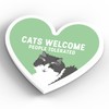 Global Designs Grey And White Cats Welcome People Tolerated Katie