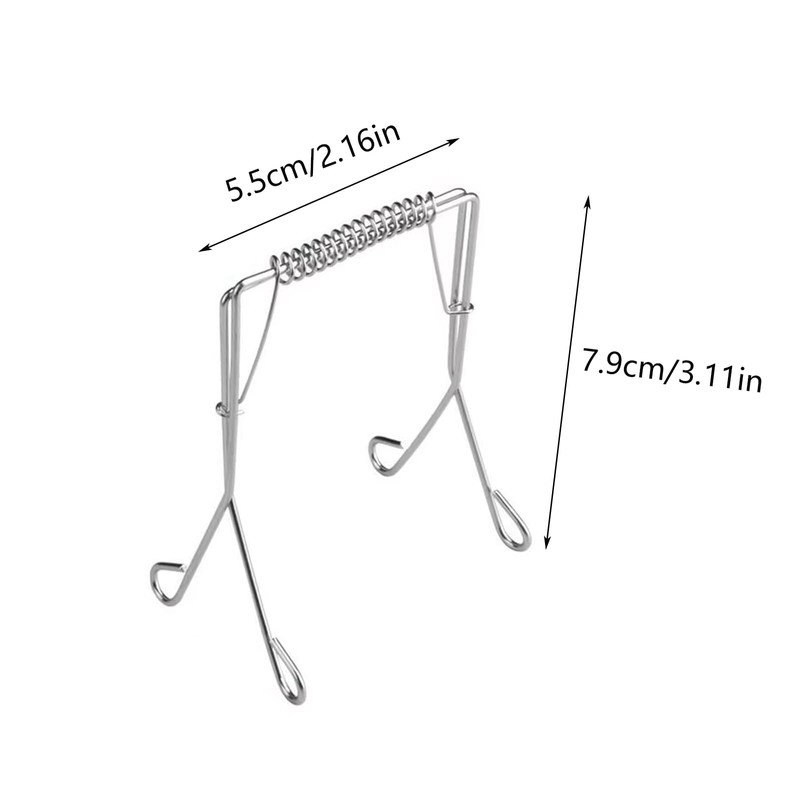 Pack of 10 roulade clips made of stainless steel, reusable,