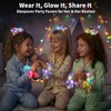 8 Pack Light Up Scrunchies, LED Glow in the Dark